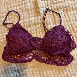 Victoria's Secret Deep Purple Lace Bralette